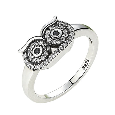 Silver Color Owl Ring