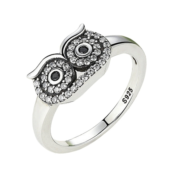 Silver Color Owl Ring